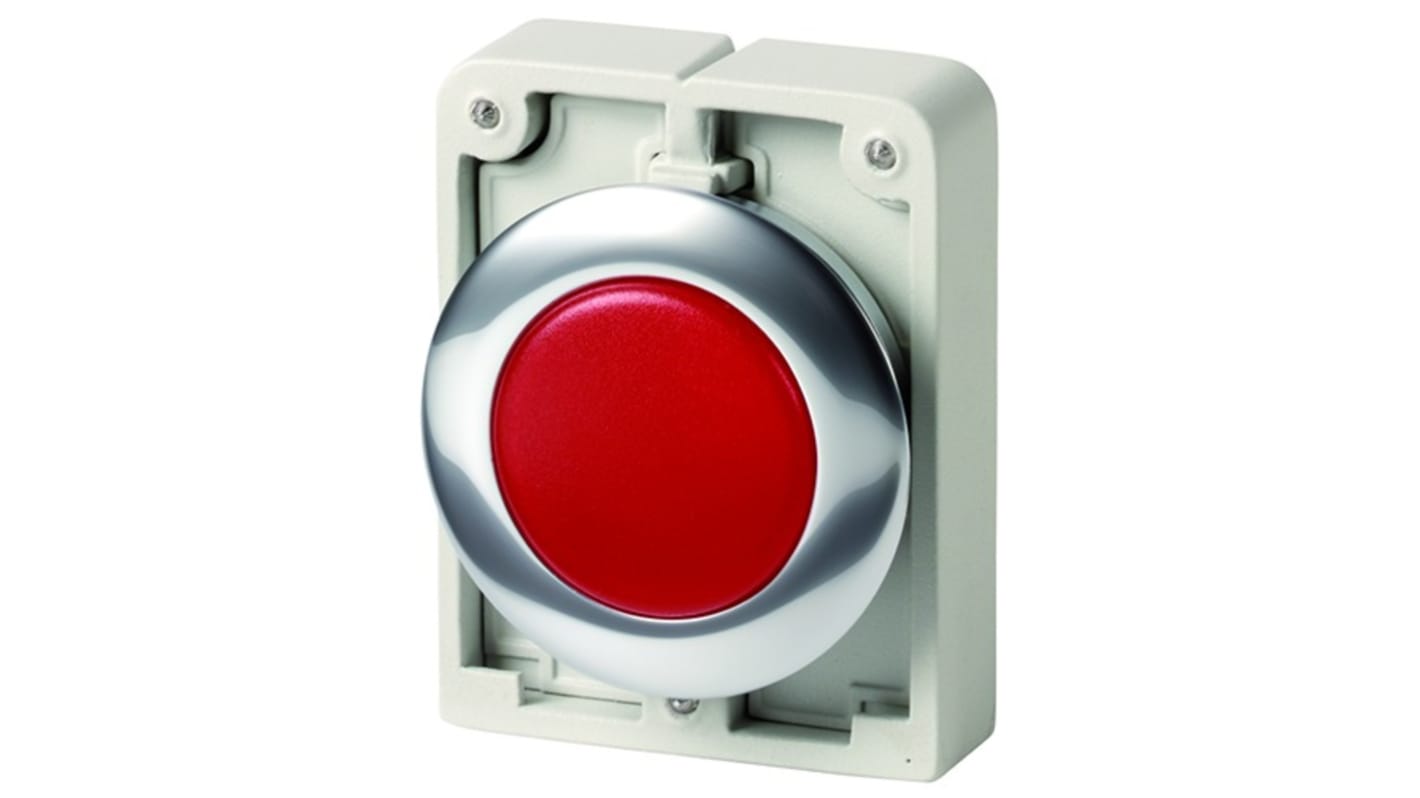 Eaton, M30, Panel Mount Red LED Indicator, 30mm Cutout, IP66, IP67, IP69K, Round, 250V