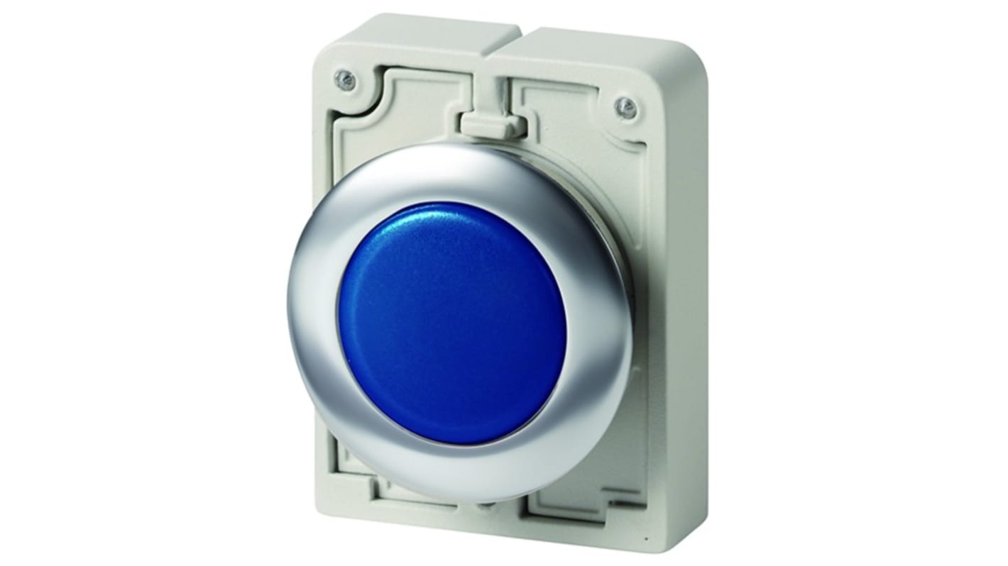 Eaton, M30 Blue Indicator, 30mm Cutout, IP67, IP69K, Rectangular