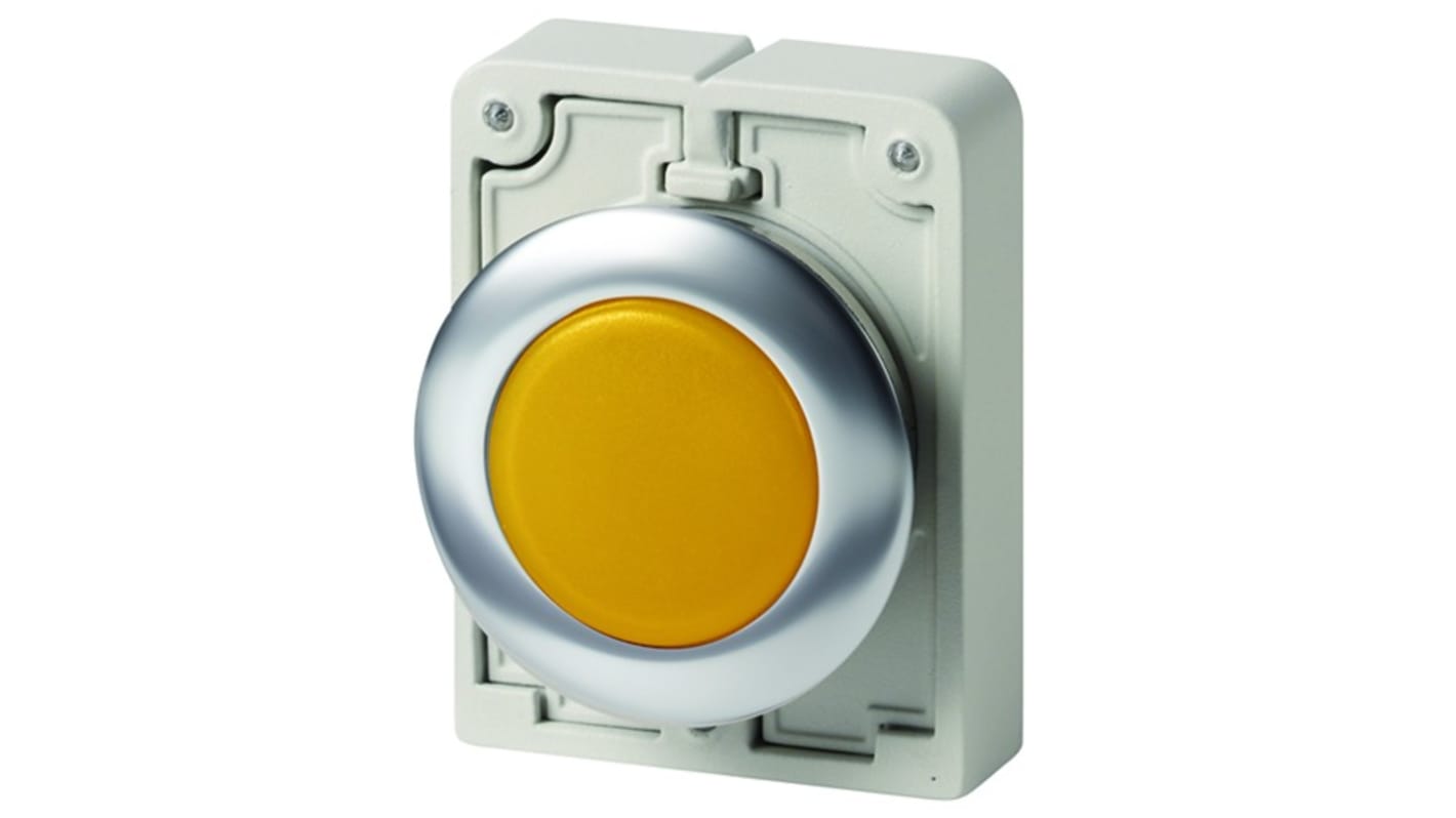 Eaton, Moeller, Panel Mount Yellow Indicator, 30mm Cutout, IP66, IP67, IP69K, Round, 250V