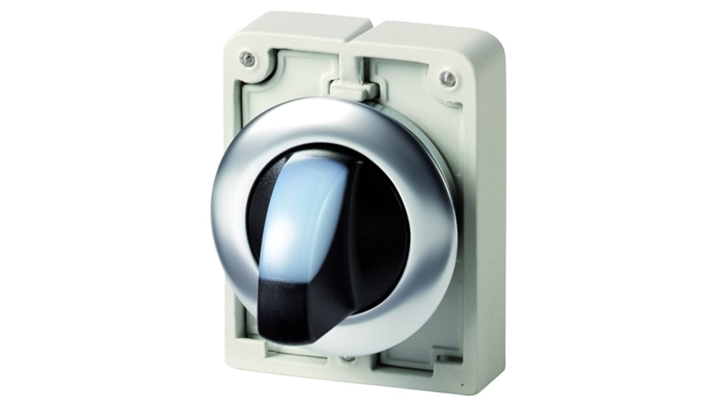 Eaton Toggle Selector Switch - 30mm Cutout Diameter, Illuminated 2 Positions