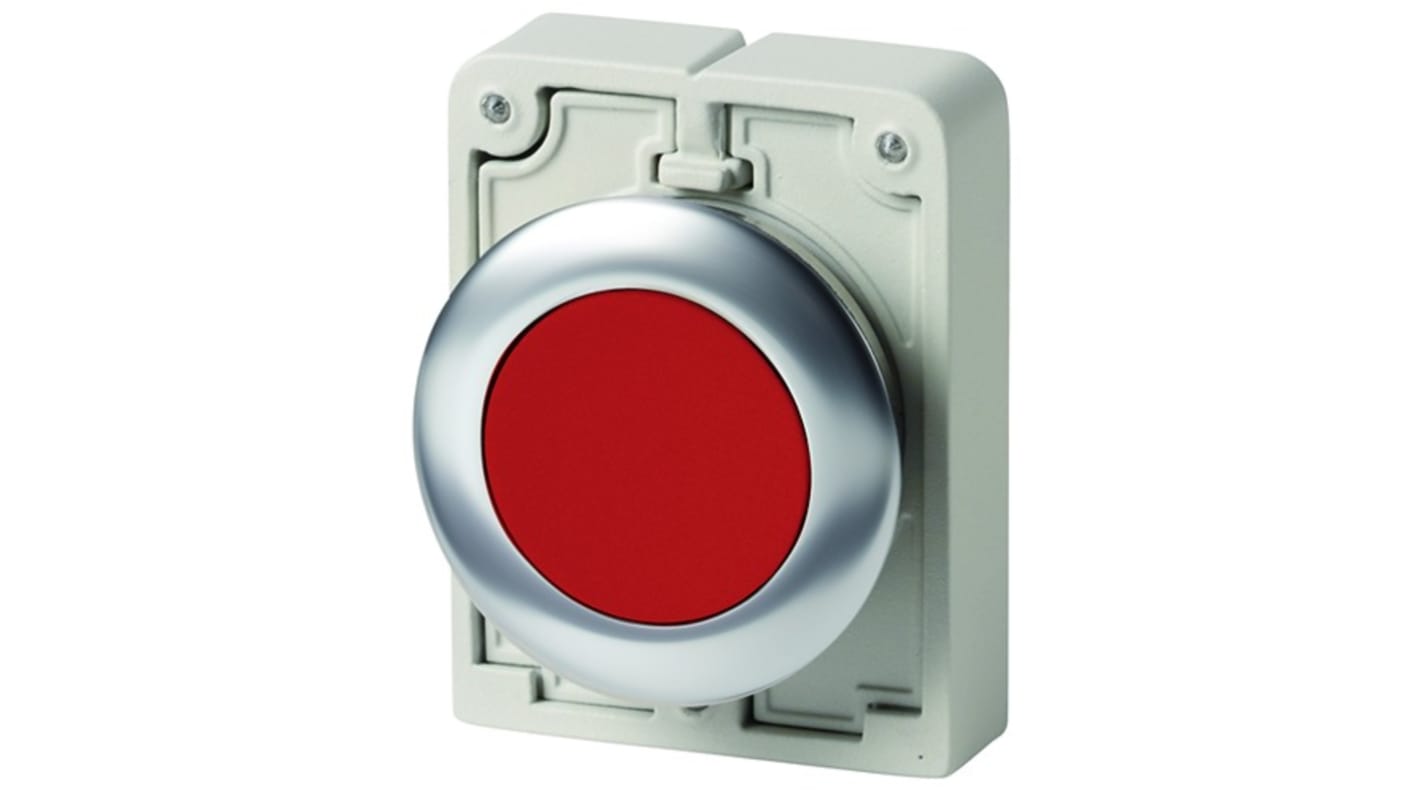 Eaton Series Push Button Switch, Momentary, Panel Mount, 30.5mm Cutout, IP66, IP67, IP69