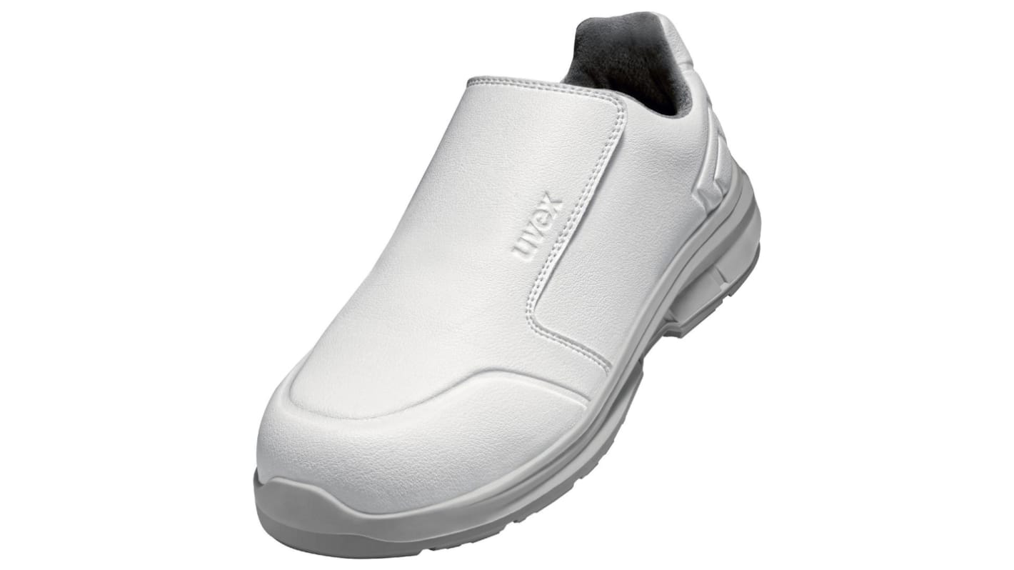 6581852 Uvex Uvex 1 Unisex White Composite Toe Capped Safety Shoes