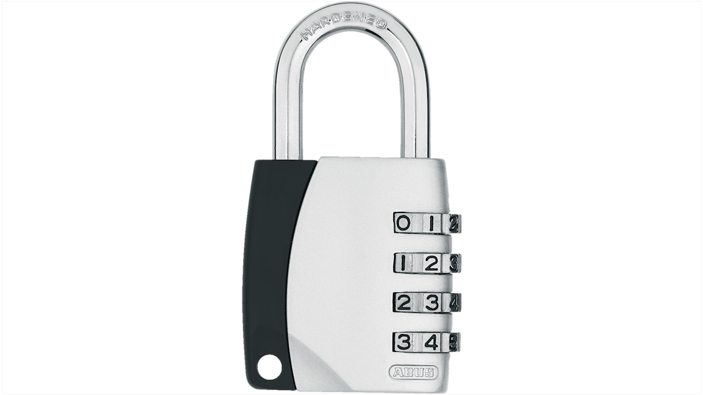 ABUS Combination Steel, Zinc Combination Padlock, 6.35mm Shackle, 82.5mm Body