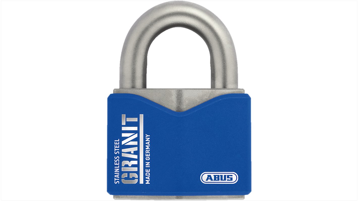 ABUS Padlock Weatherproof Stainless Steel Padlock, 11.9mm Shackle, 42.8mm Body