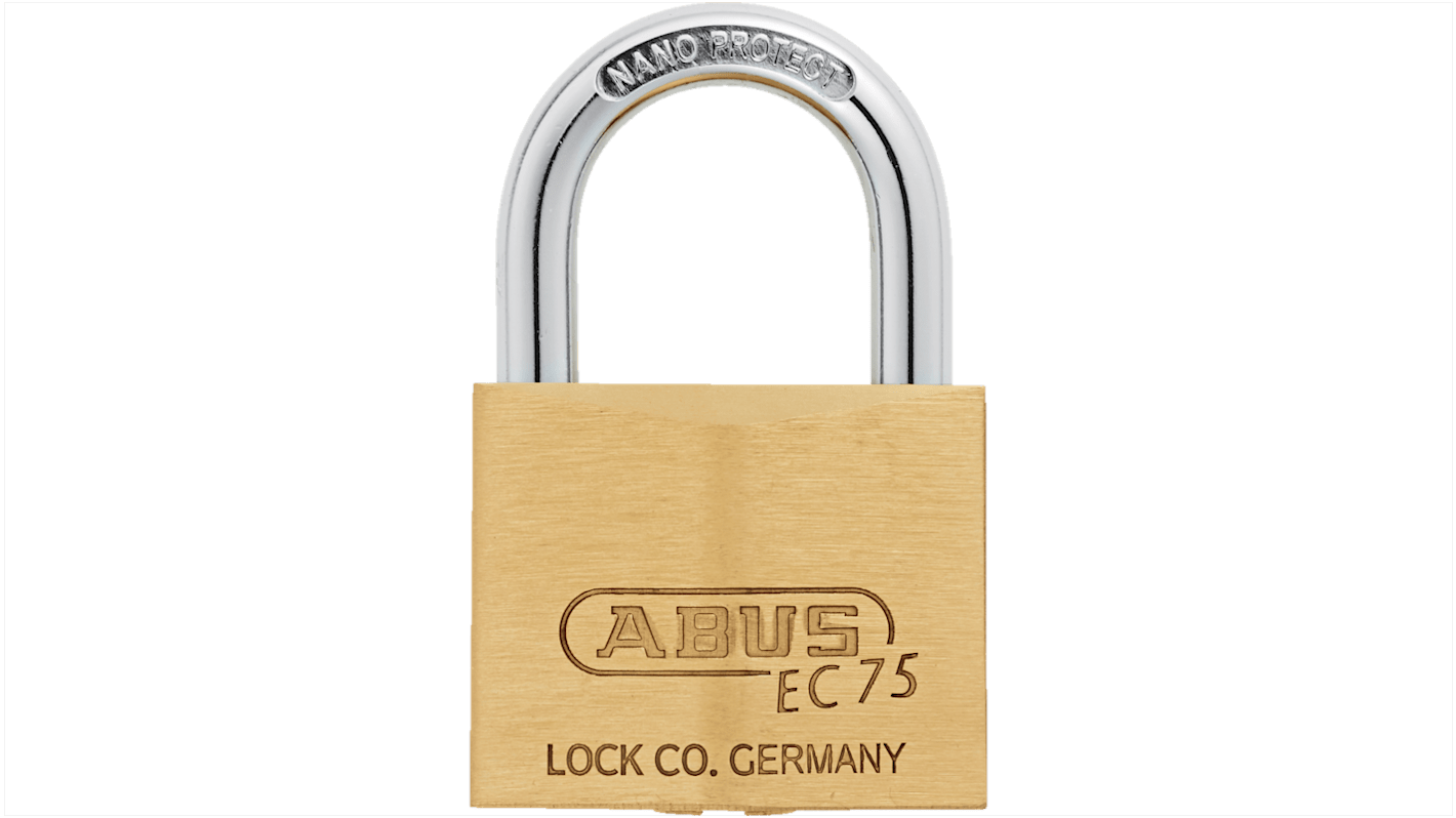 ABUS Messing Vorhängeschloss Vorhängeschloss, Bügel-Ø 6.5mm