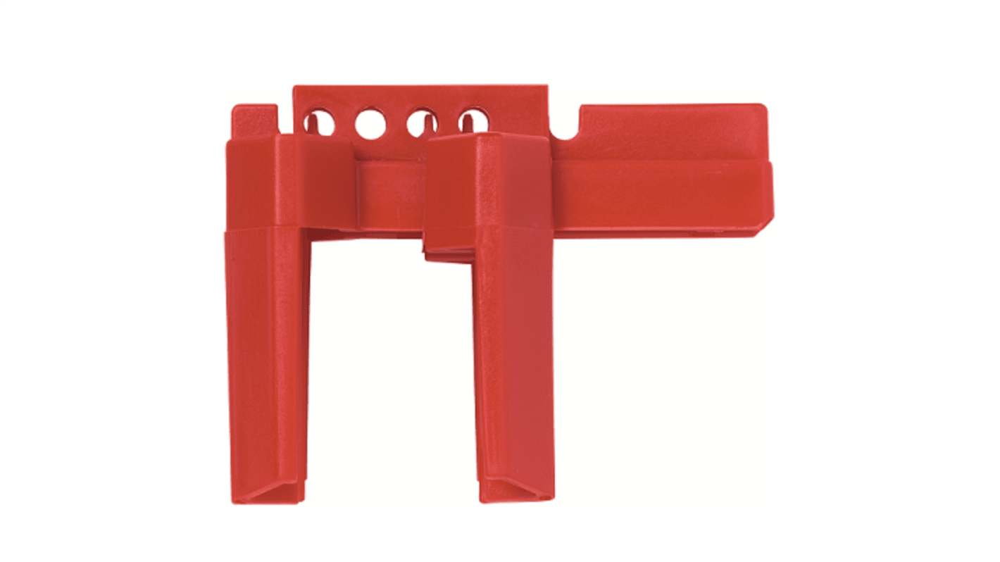 ABUS Red Polypropylene Ball Valve Lockout, 203.2mm Attachment