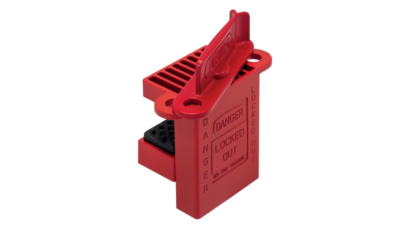 ABUS Red Metal Ball Valve Lockout