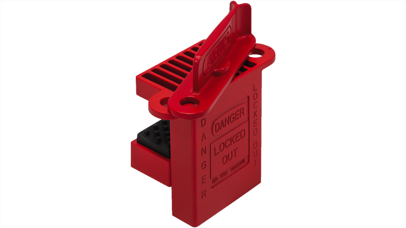 V500+C506 ABUS Red Metallic Ball Valve Lockout RS