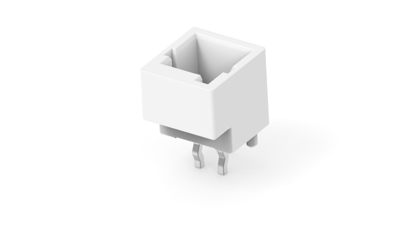 TE Connectivity GRACE INERTIA 2.0 Series Vertical Board Mount PCB Header, 2 Contact(s), 2mm Pitch, 1 Row(s), Shrouded