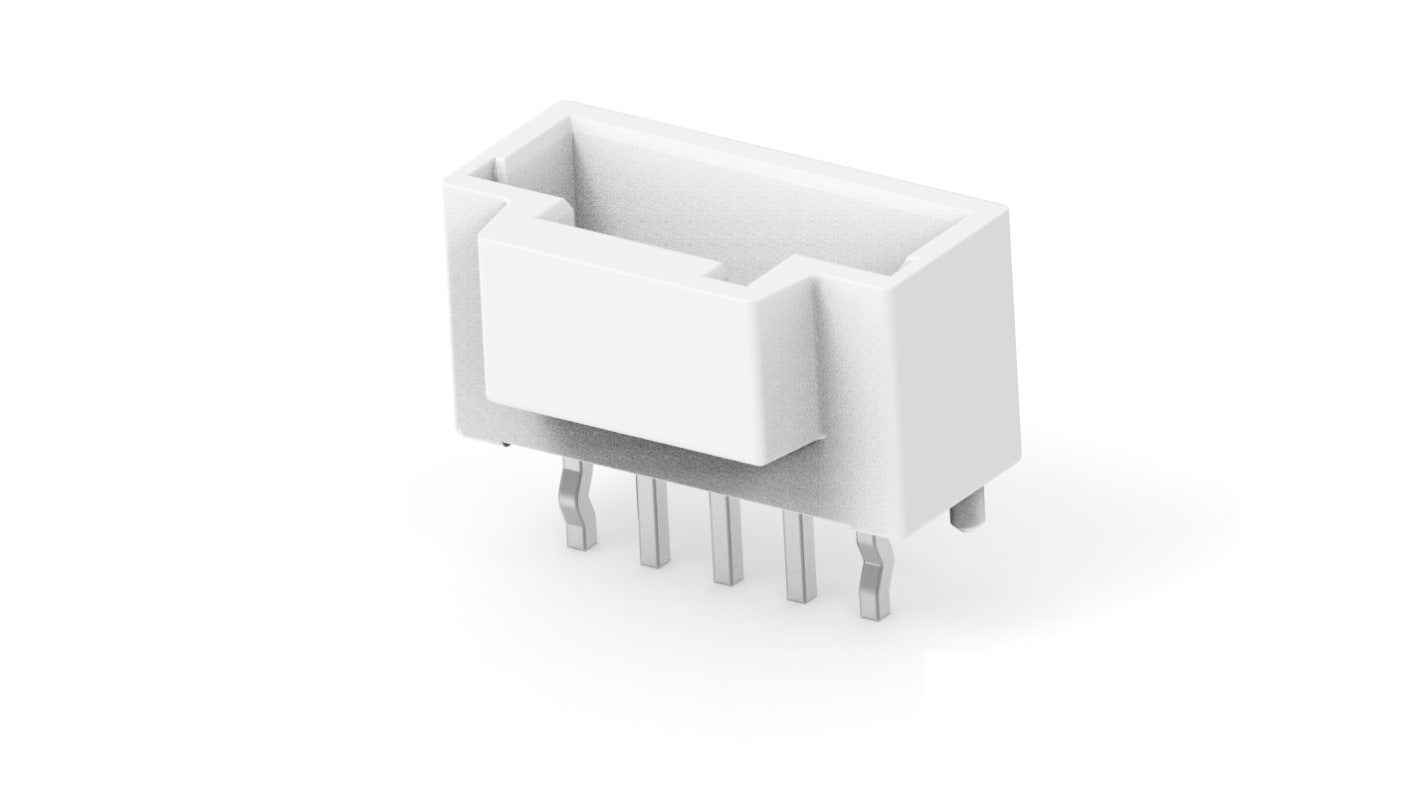 TE Connectivity GRACE INERTIA 2.0 Series Vertical Board Mount PCB Header, 5 Contact(s), 2mm Pitch, 1 Row(s), Shrouded