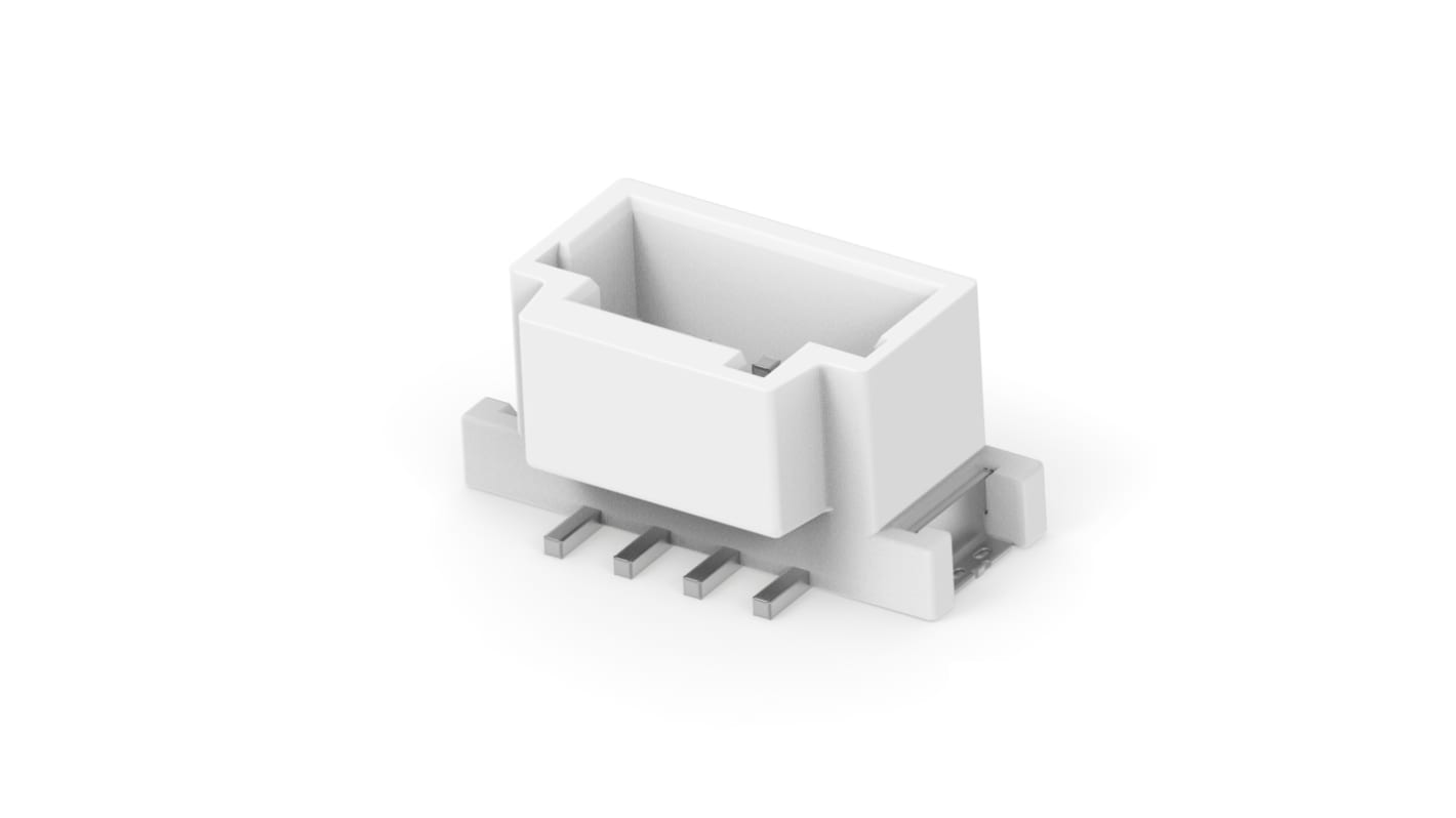 TE Connectivity GRACE INERTIA 2.0 Series Vertical Board Mount PCB Header, 2 Contact(s), 4mm Pitch, 1 Row(s), Shrouded