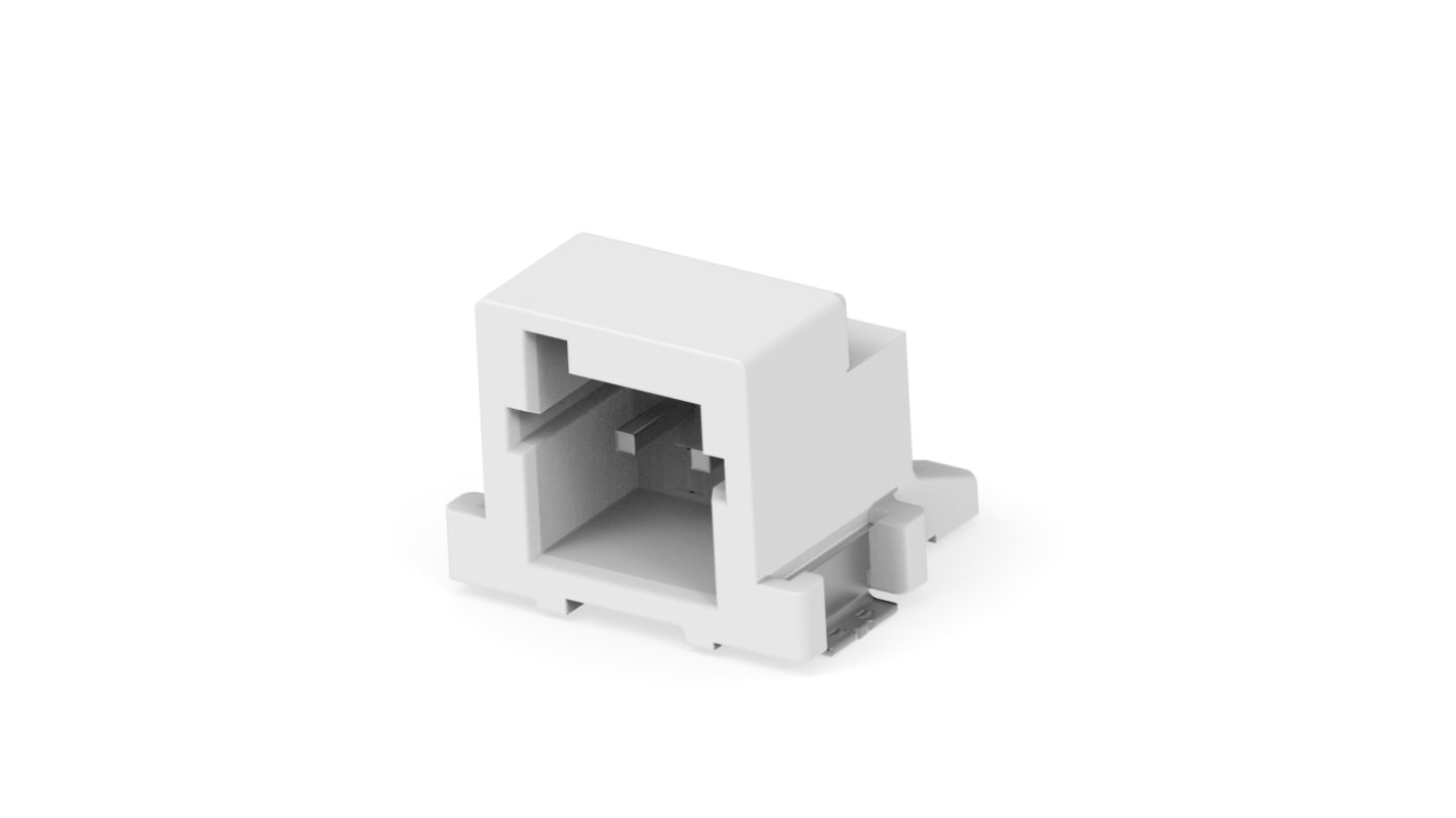 TE Connectivity SGI2.0 Series Right Angled Board Mount PCB Header, 2 Contact(s), 2mm Pitch, 1 Row(s), Shrouded