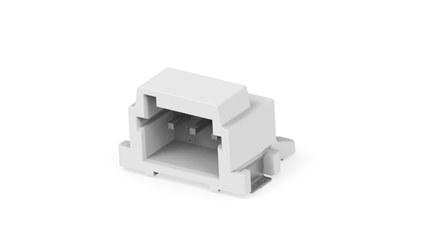 TE Connectivity SGI2.0 Series Right Angled Board Mount PCB Header, 3 Contact(s), 2mm Pitch, 1 Row(s), Shrouded