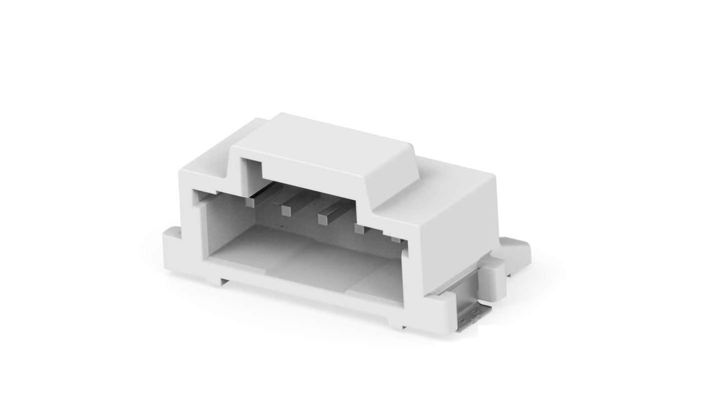 TE Connectivity SGI2.0 Series Right Angled Board Mount PCB Header, 5 Contact(s), 2mm Pitch, 1 Row(s), Shrouded