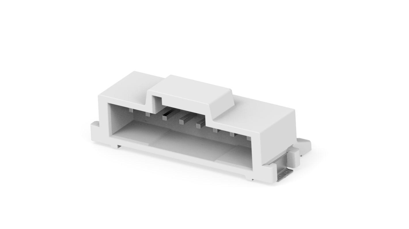 TE Connectivity SGI2.0 Series Right Angled Board Mount PCB Header, 8 Contact(s), 2mm Pitch, 1 Row(s), Shrouded