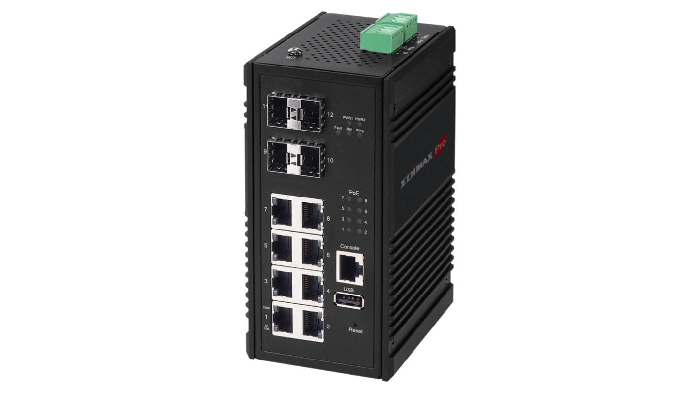 Edimax IGS-5408P, Managed 8 Port Gigabit Switch With PoE