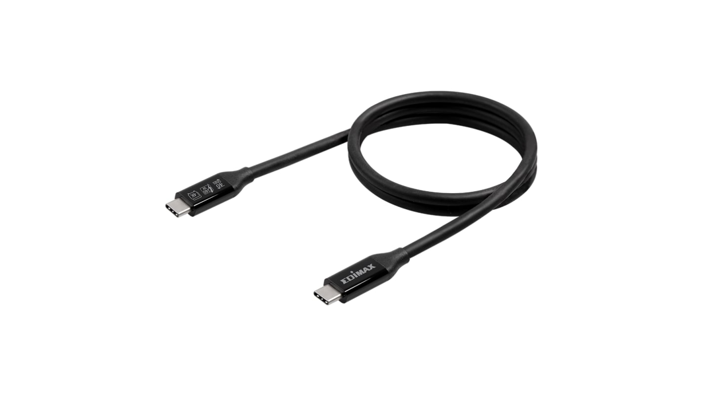 Edimax Thunderbolt 3 Cable, Male USB C to Male USB C Cable, 2m