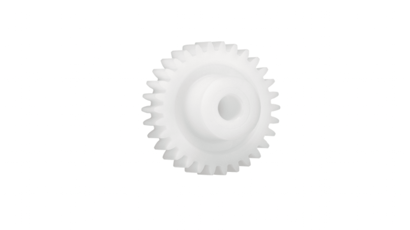 Ingranaggio cilindrico Igus, modulo 1, 110 denti, passo Ø 110mm, semigiunto Ø 24mm, foro Ø 12mm, in Iguform S270