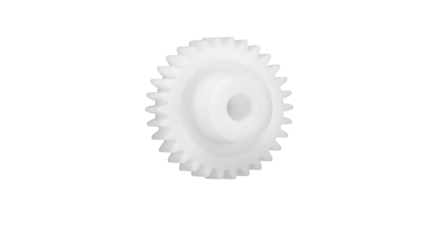 Igus Iguform S270 55 Teeth Spur Gear, 1.25 Module, 10mm Bore Diam, 68.75mm Pitch Diam, 21mm Hub Diam