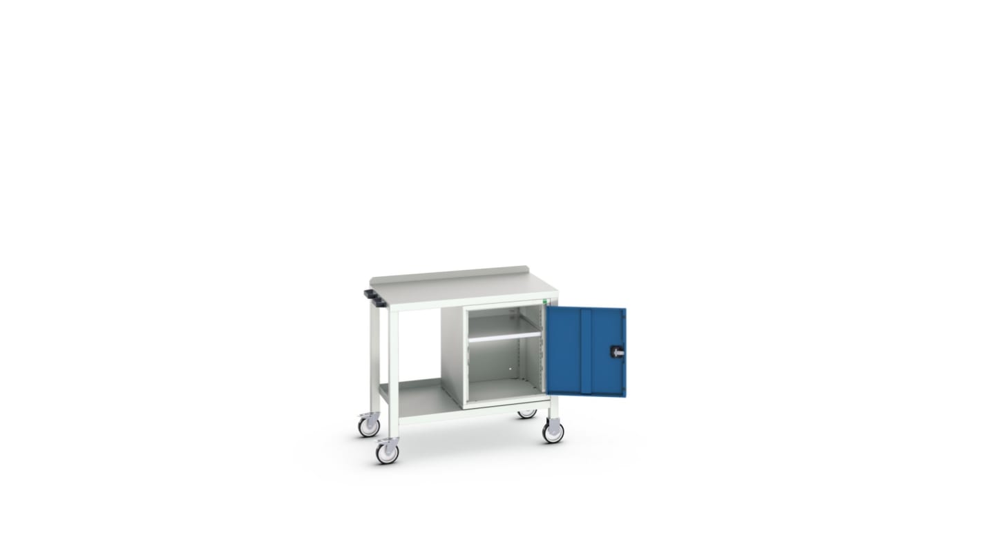 verso mobile welded bench with cupboard