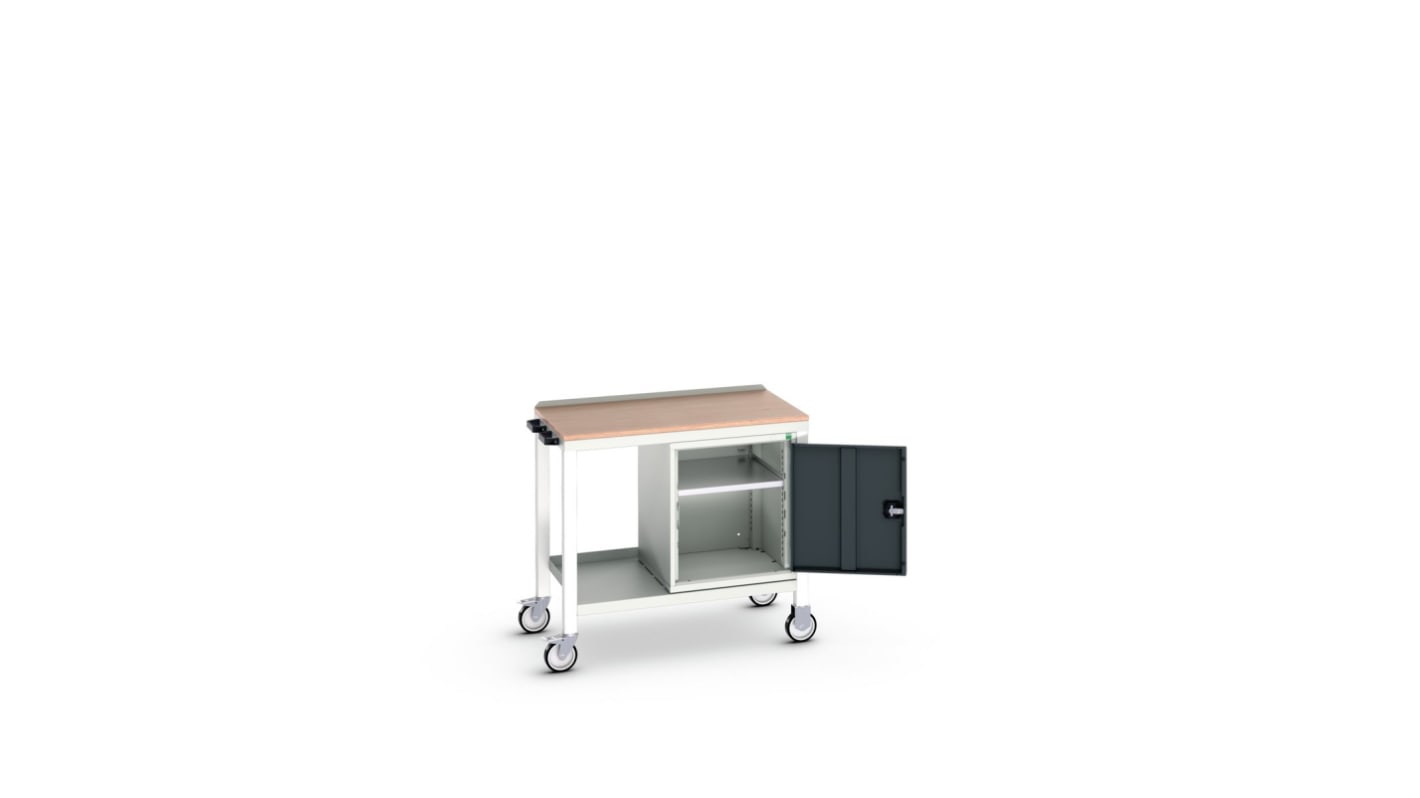 verso mobile welded bench with cupboard