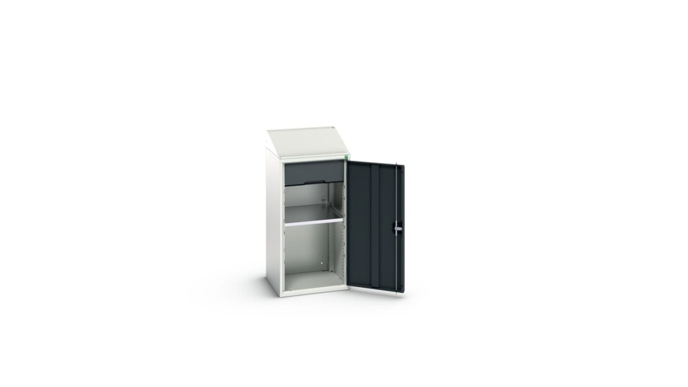 Bott 1 Door, 1 Drawer Sheet Steel Floor Standing Cupboard, 525 x 550 x 1130mm