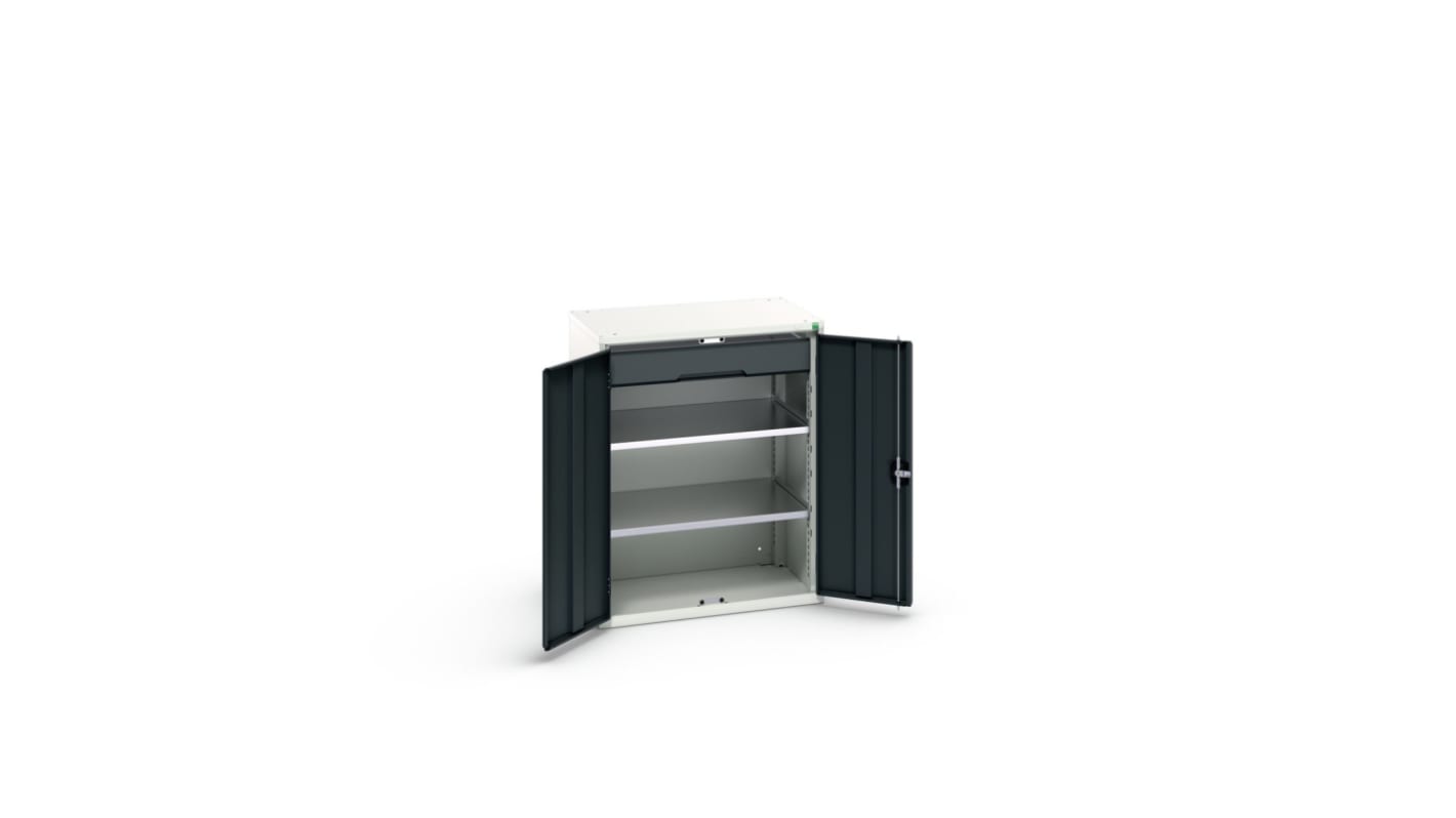 Bott Schrank, Typ Bestückter Schrank,  Bodenmontage, 2 Tür/en, 2 Regal/e, 1 Schublade/n,  Verriegelbar, Stahlblech