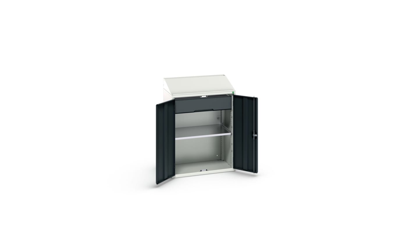 Bott Schrank, Typ Schrank mit Ablage,  Bodenmontage, 2 Tür/en, 1 Regal/e, 1 Schublade/n,  Verriegelbar, Stahlblech