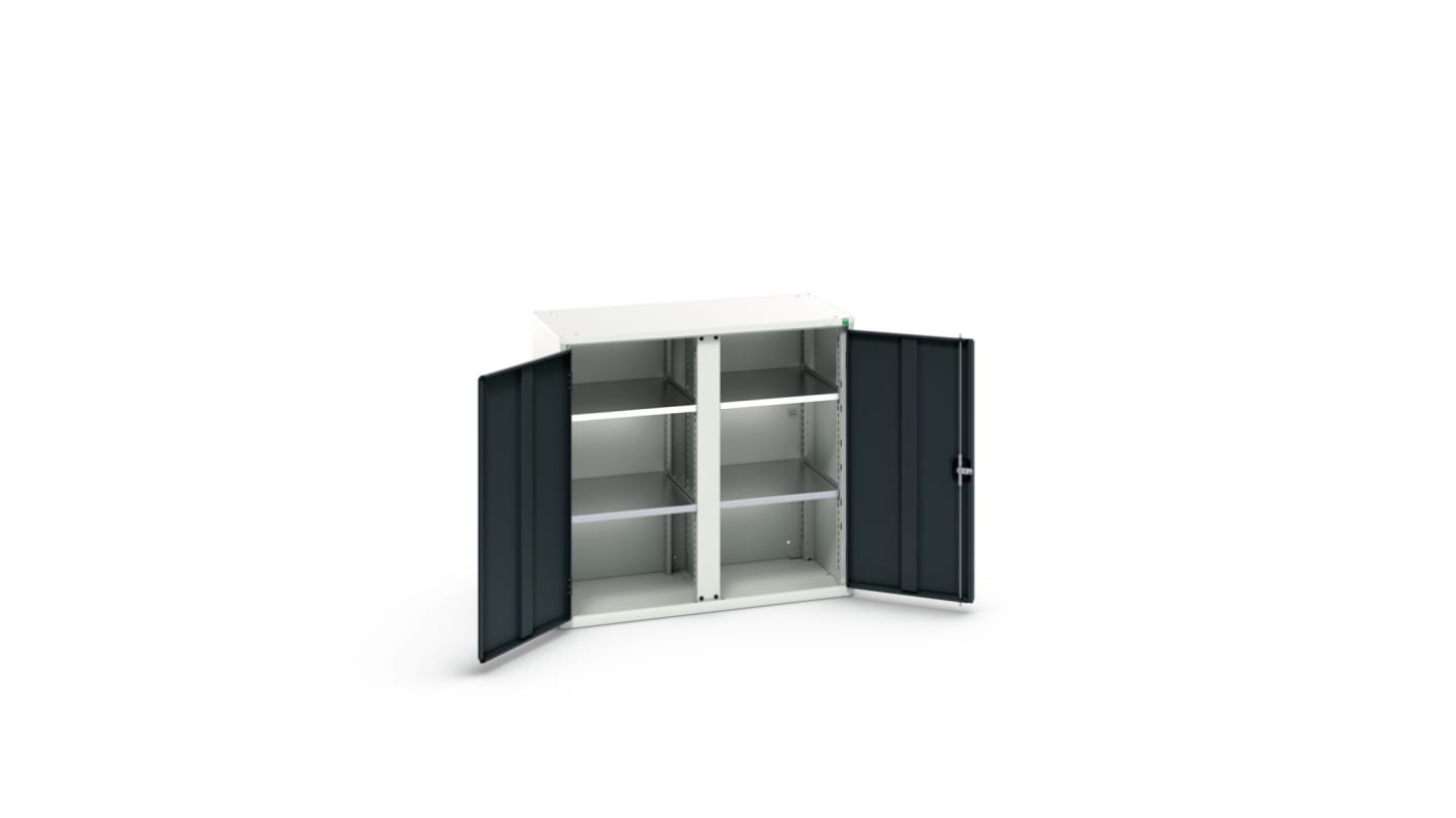 Bott Schrank, Typ Bestückter Schrank,  Bodenmontage, 2 Tür/en, 4 Regal/e, 0 Schublade/n,  Verriegelbar, Stahlblech