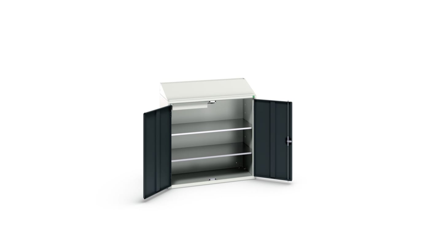 Bott 2 Door, 1 Drawer Sheet Steel Floor Standing Storage Cabinet, 1050 x 550 x 1130mm