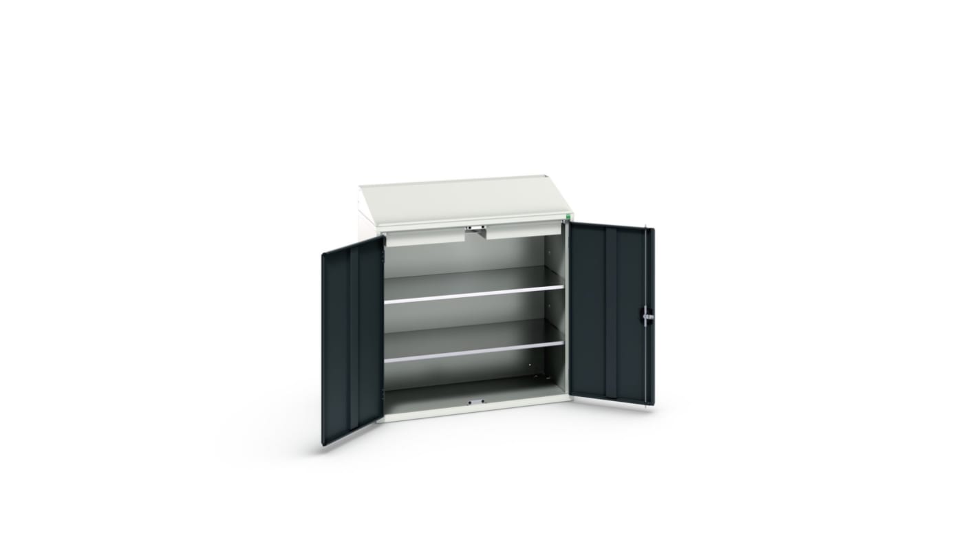 Bott 2 Door Sheet Steel Lockable Floor Standing Storage Cabinet, 1050 x 550 x 1130mm