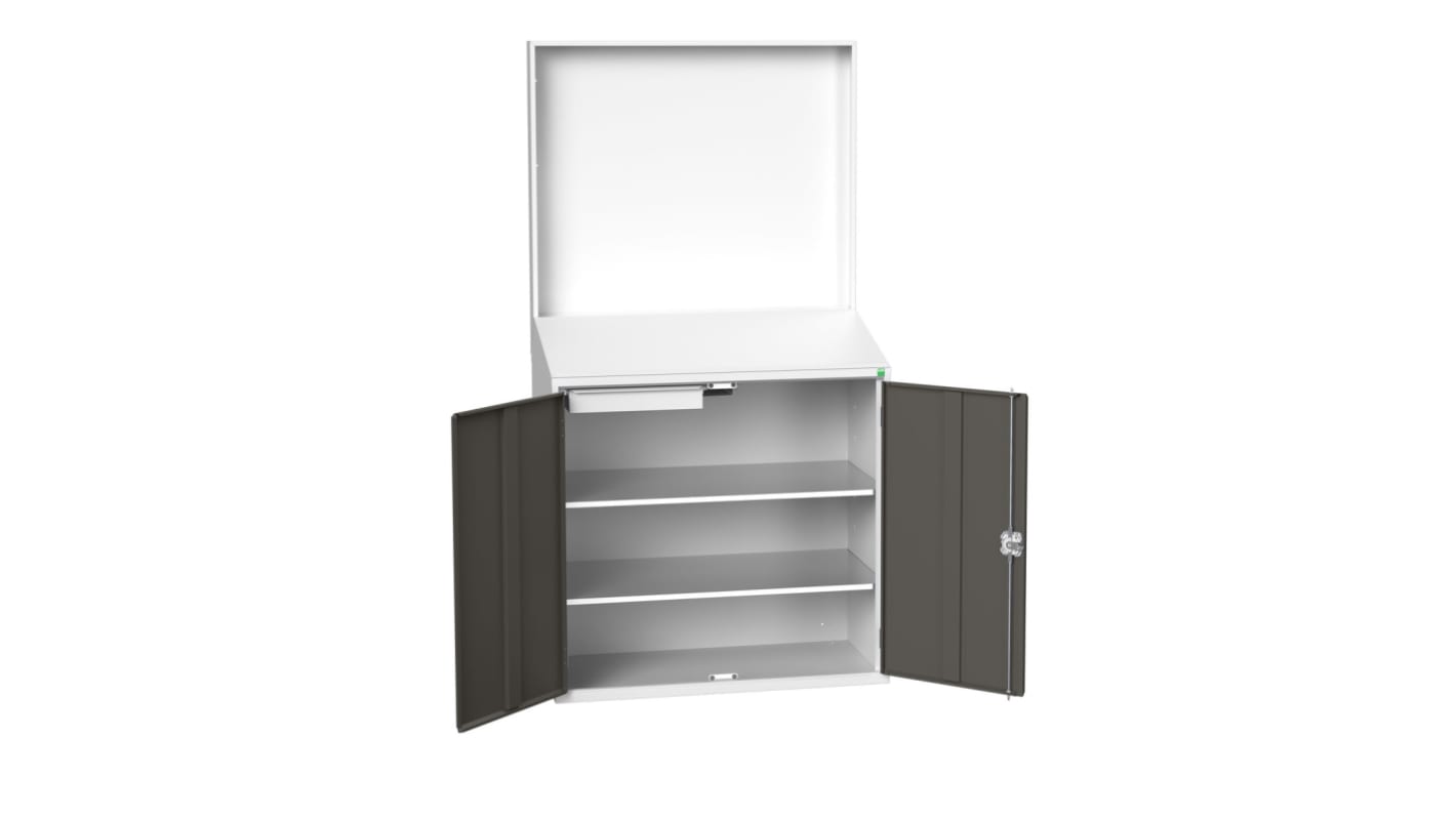 Bott 2 Door, 1 Drawer Sheet Steel Floor Standing Storage Cabinet, 1050 x 550 x 2000mm