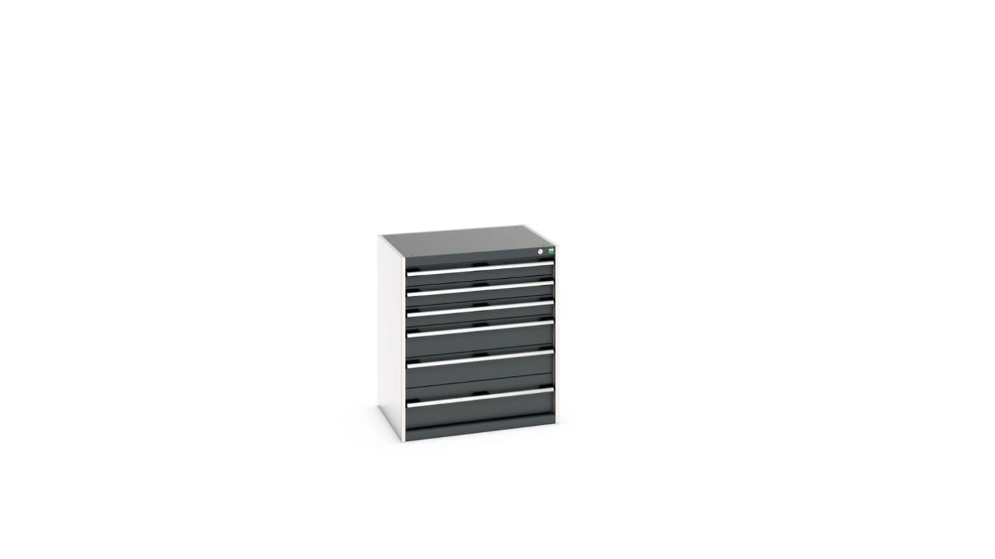 Bott 6 Cabinet, Steel, 900mm x 800mm x 650mm, Anthracite Grey, Light Grey