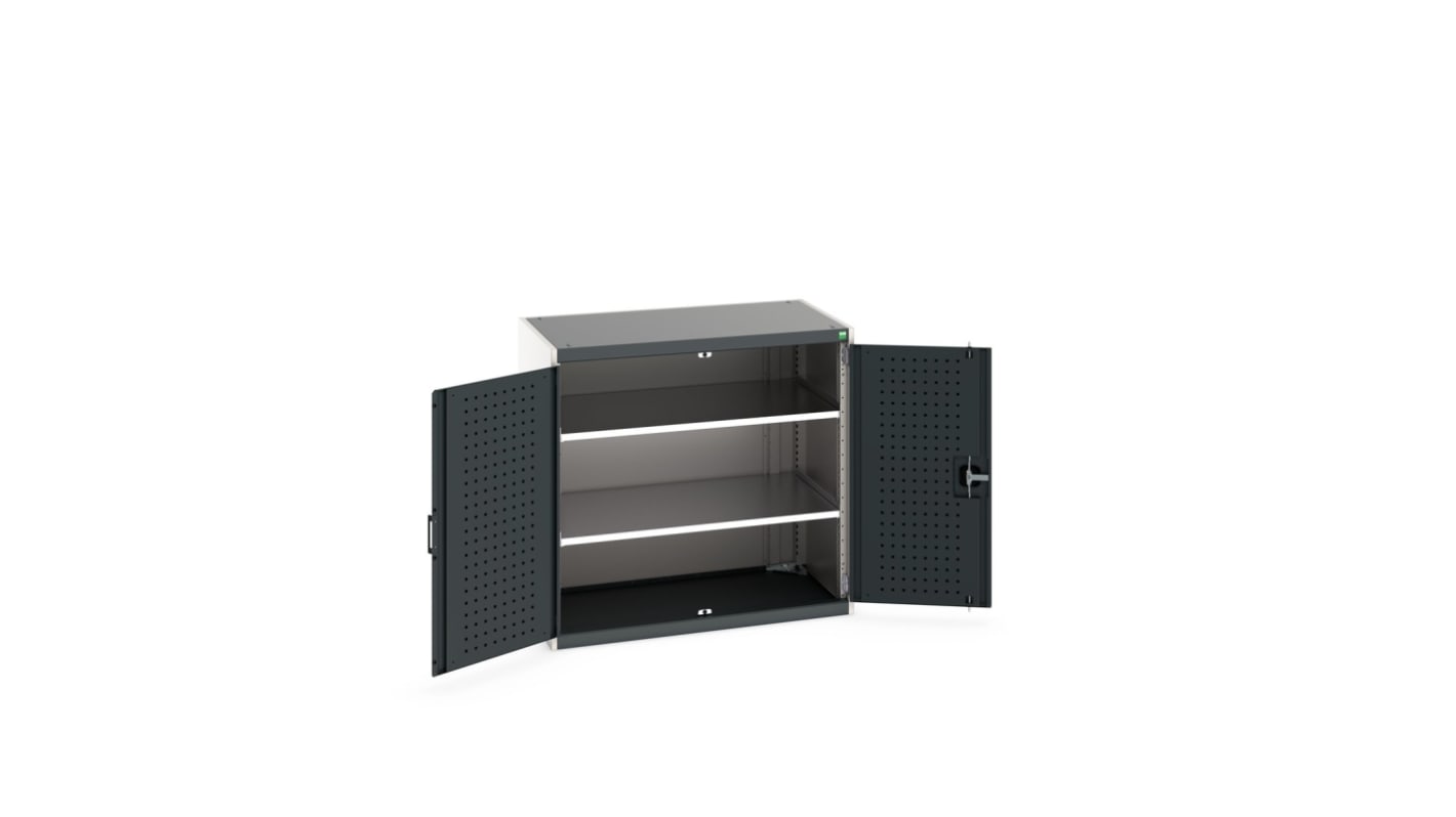 Bott 2 Door, 0 Drawer Sheet Steel Floor Standing Cupboard, 1050 x 650 x 1000mm