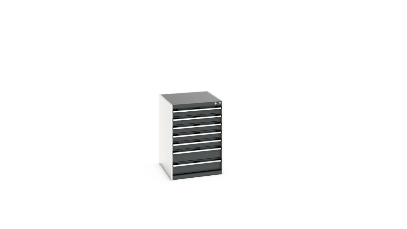 Bott 7 Cabinet, Steel, 900mm x 650mm x 750mm, Blue, Light Grey