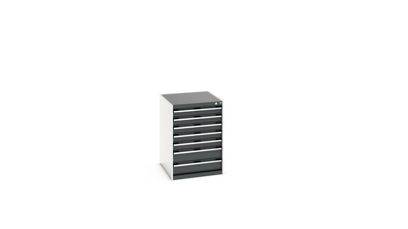 Bott 7 Cabinet, Steel, 900mm x 650mm x 750mm, Anthracite Grey, Light Grey