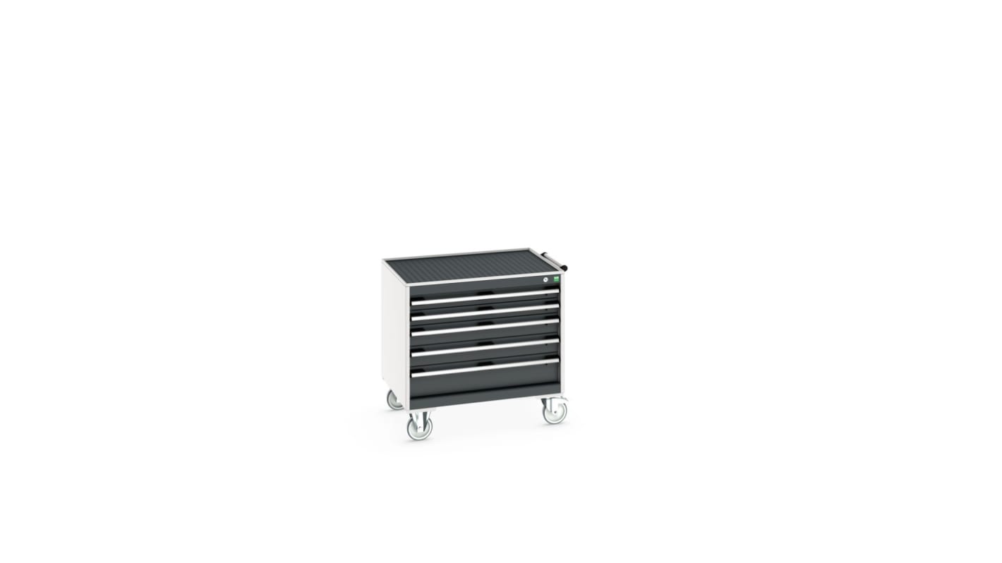 Bott 5 drawer Steel Wheeled Tool Cabinet, 785mm x 800mm x 650mm