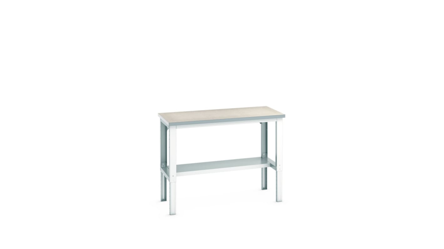 Bott Steel Workbench, Adjustable Height, 740 → 1140mm x 1500mm x 750mm