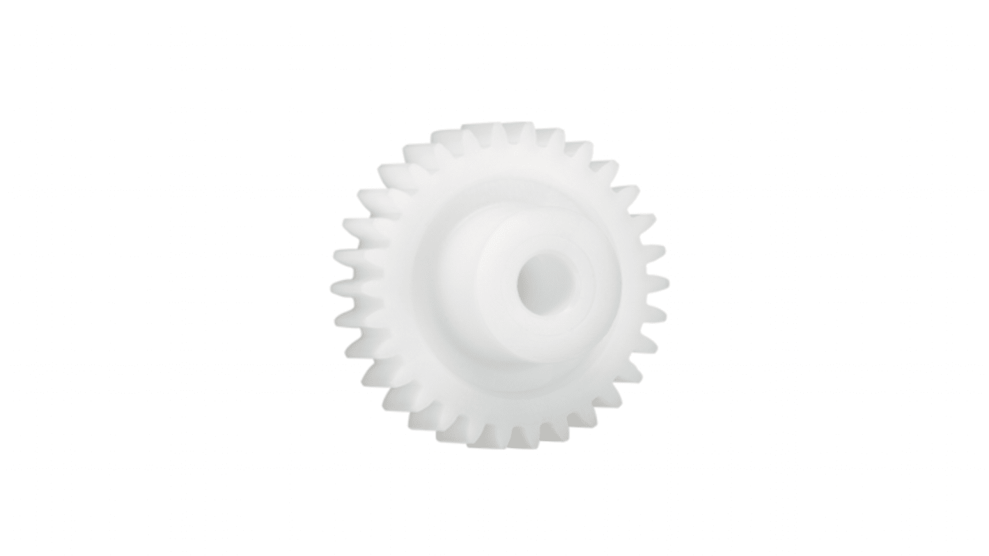 Ingranaggio cilindrico Igus, modulo 1.5, 110 denti, passo Ø 165mm, semigiunto Ø 40mm, foro Ø 20mm, in Iguform S270