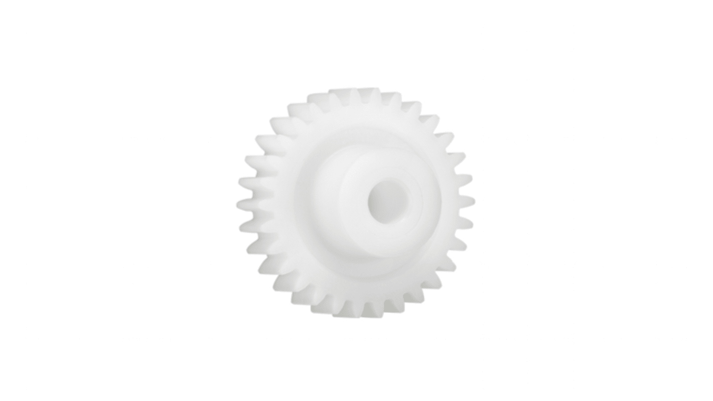 Ingranaggio cilindrico Igus, modulo 2, 80 denti, passo Ø 160mm, semigiunto Ø 40mm, foro Ø 20mm, in Iguform S270