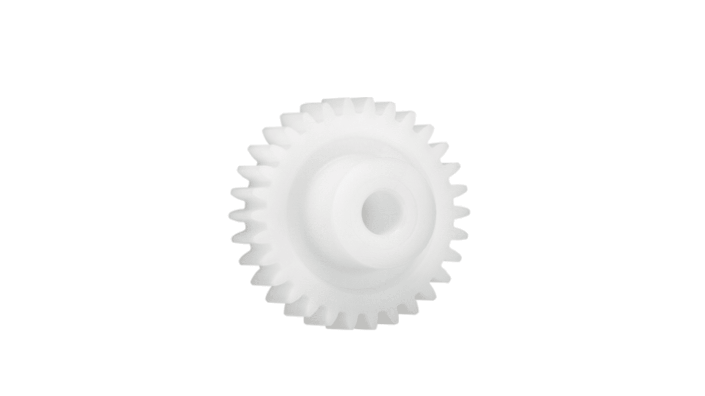 Ingranaggio cilindrico Igus, modulo 2, 110 denti, passo Ø 220mm, semigiunto Ø 40mm, foro Ø 20mm, in Iguform S270