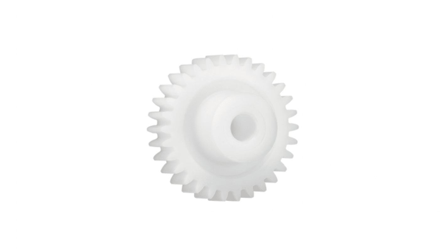 Ingranaggio cilindrico Igus, modulo 2.5, 65 denti, passo Ø 162.5mm, semigiunto Ø 40mm, foro Ø 20mm, in Iguform S270