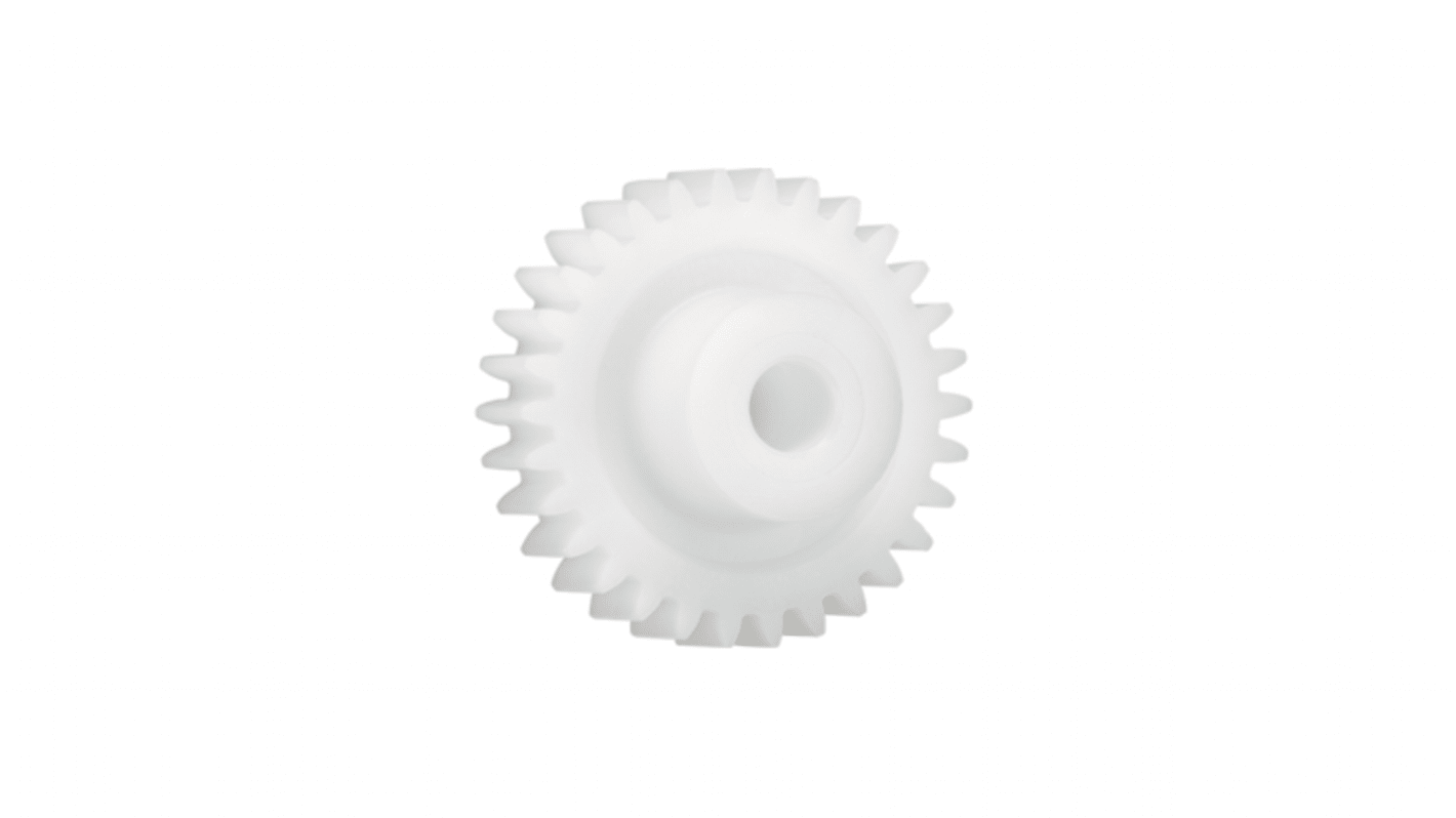 Ingranaggio cilindrico Igus, modulo 2.5, 95 denti, passo Ø 237.5mm, semigiunto Ø 40mm, foro Ø 20mm, in Iguform S270