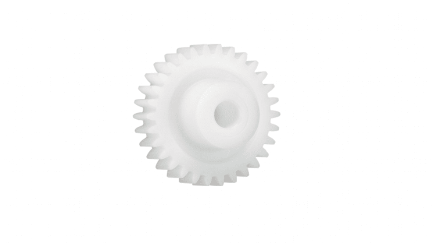 Ingranaggio cilindrico Igus, modulo 3, 60 denti, passo Ø 180mm, semigiunto Ø 40mm, foro Ø 20mm, in Iguform S270