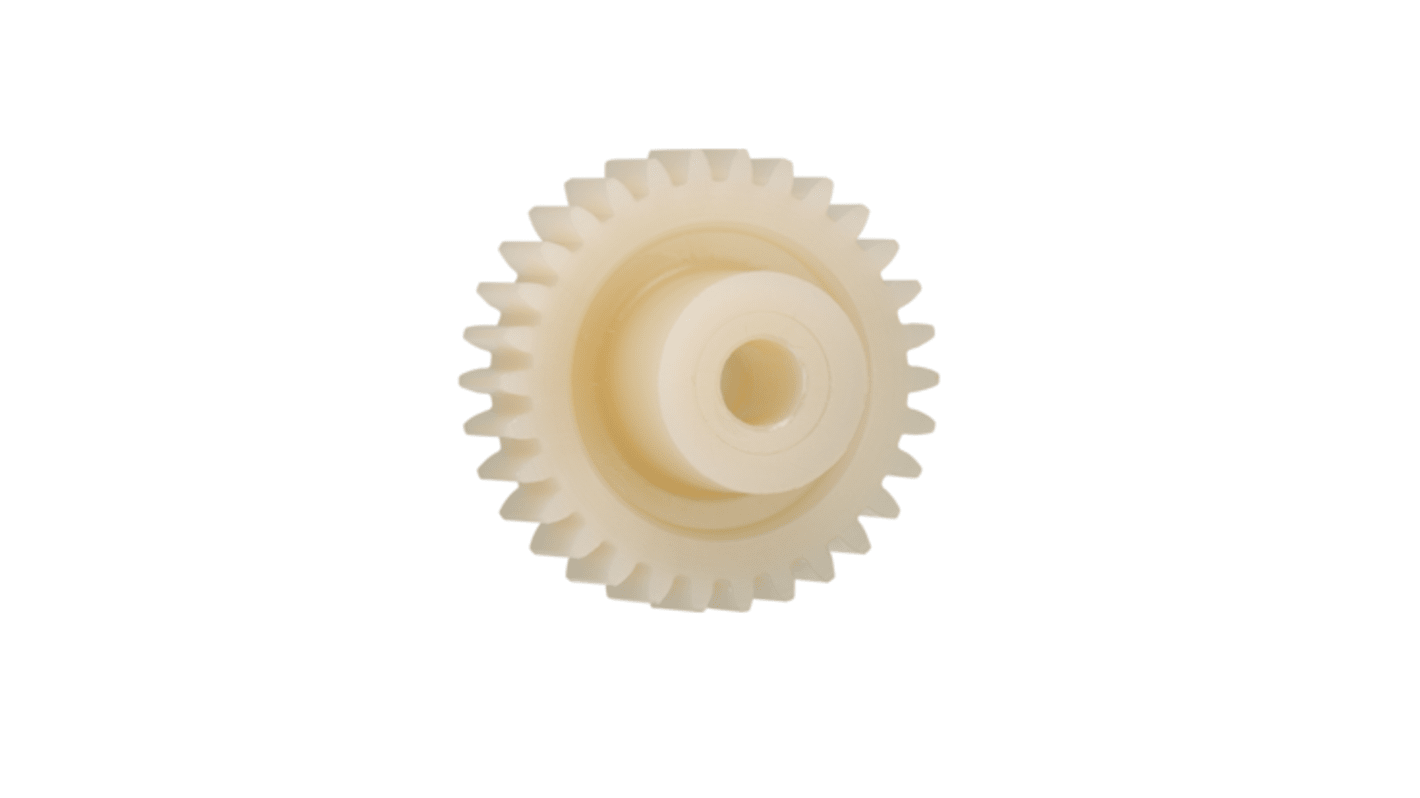 Igus Igutek P360 26 Teeth Spur Gear, 0.5 Module, 4mm Bore Diam, 13mm Pitch Diam, 9.9mm Hub Diam