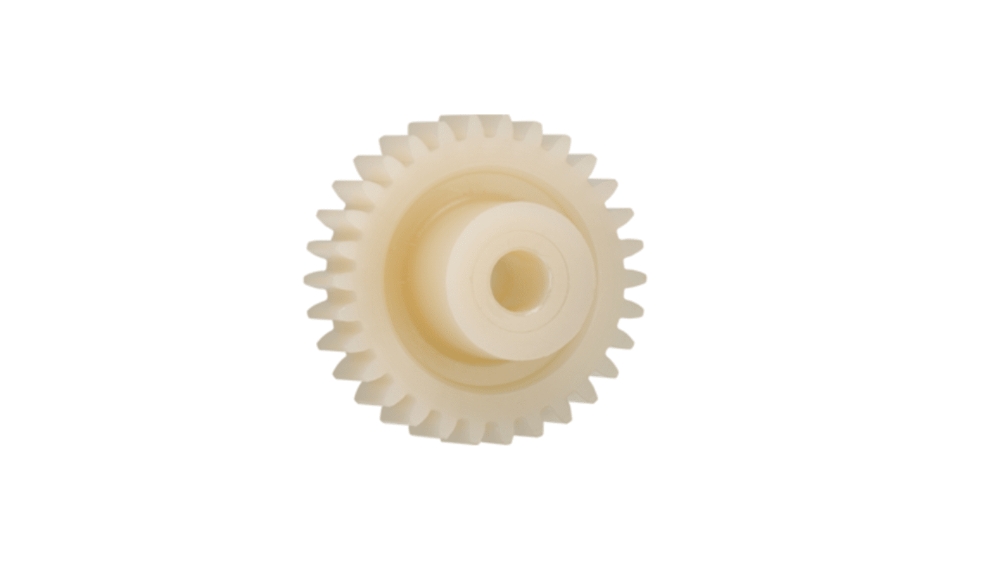 Igus Igutek P360 96 Teeth Spur Gear, 0.5 Module, 6mm Bore Diam, 48mm Pitch Diam, 15mm Hub Diam