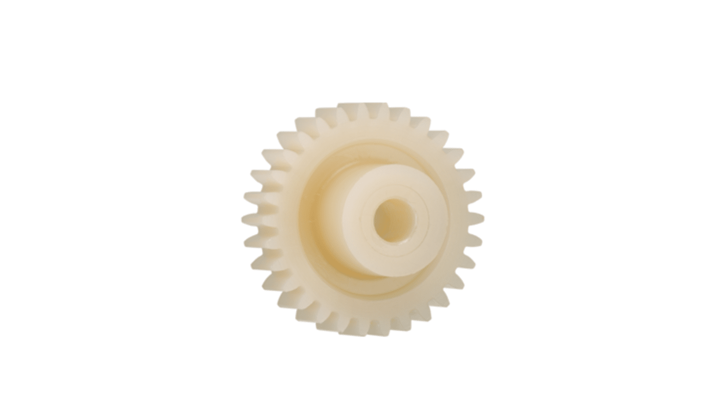 Igus Igutek P360 48 Teeth Spur Gear, 1.25 Module, 8mm Bore Diam, 60mm Pitch Diam, 21mm Hub Diam