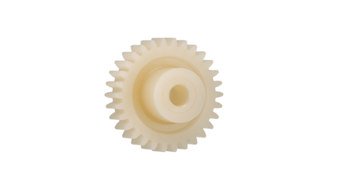 Igus Igutek P360 56 Teeth Spur Gear, 1.25 Module, 10mm Bore Diam, 70mm Pitch Diam, 21mm Hub Diam