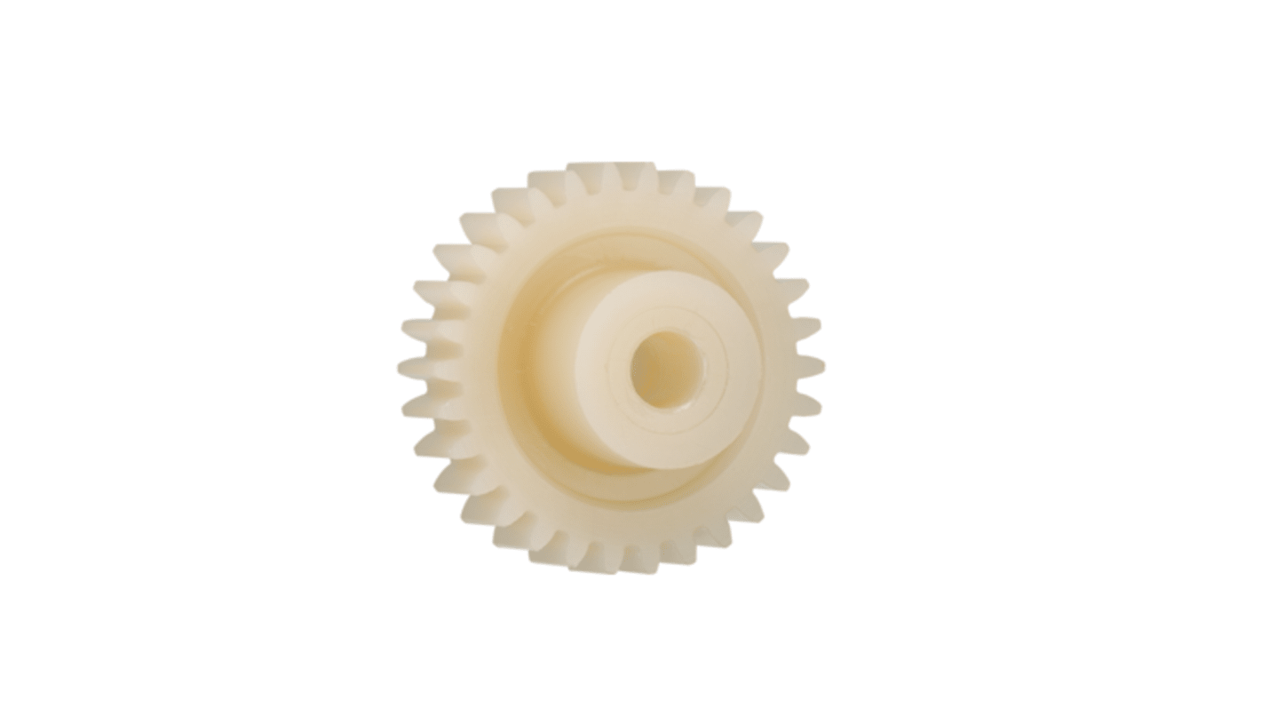 Igus Igutek P360 65 Teeth Spur Gear, 1.25 Module, 10mm Bore Diam, 81.2mm Pitch Diam, 21mm Hub Diam