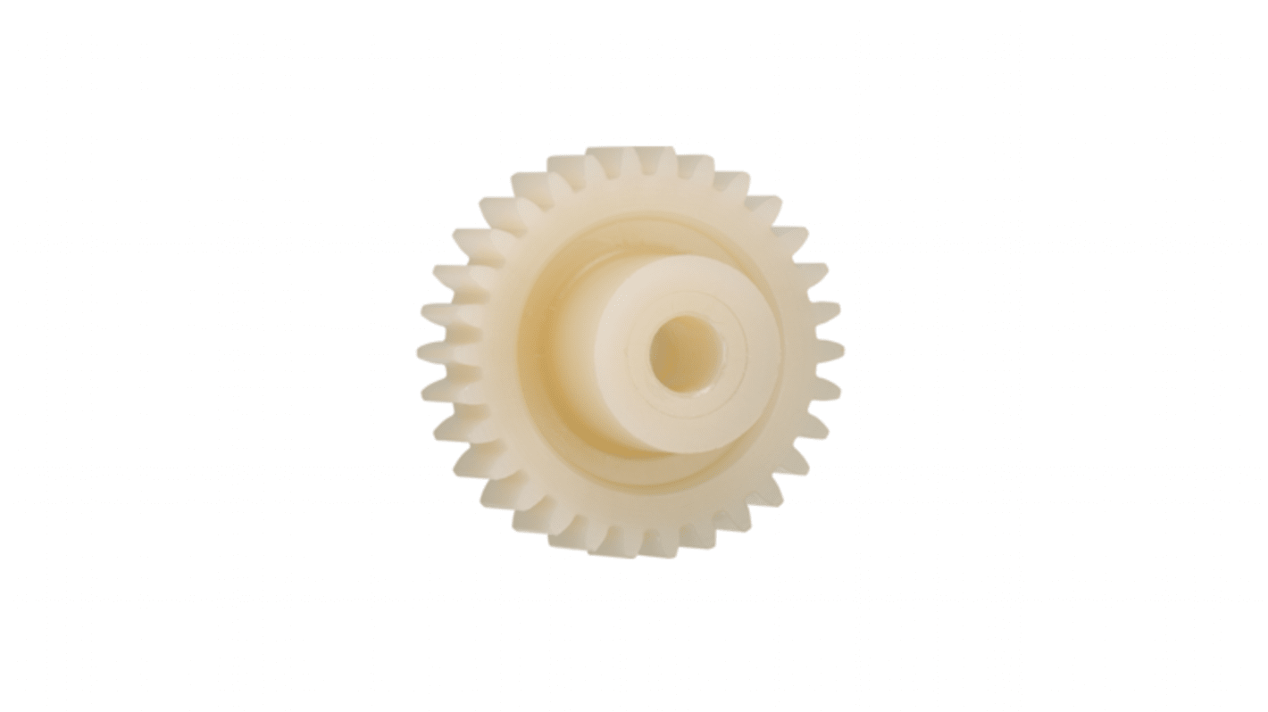 Igus Igutek P360 32 Teeth Spur Gear, 3 Module, 16mm Bore Diam, 96mm Pitch Diam, 32mm Hub Diam